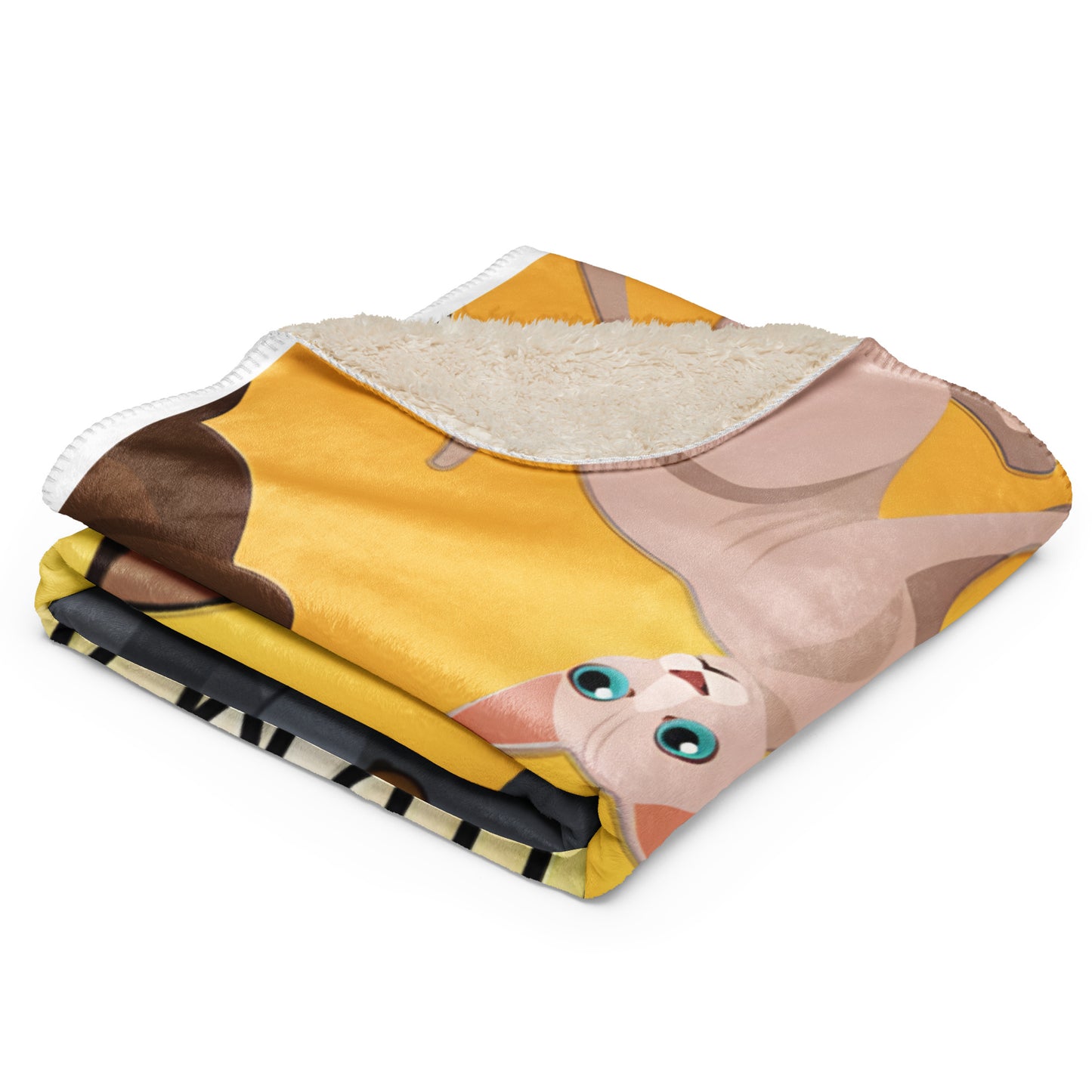 I Was Normal 3 Cats Ago Sherpa Blanket