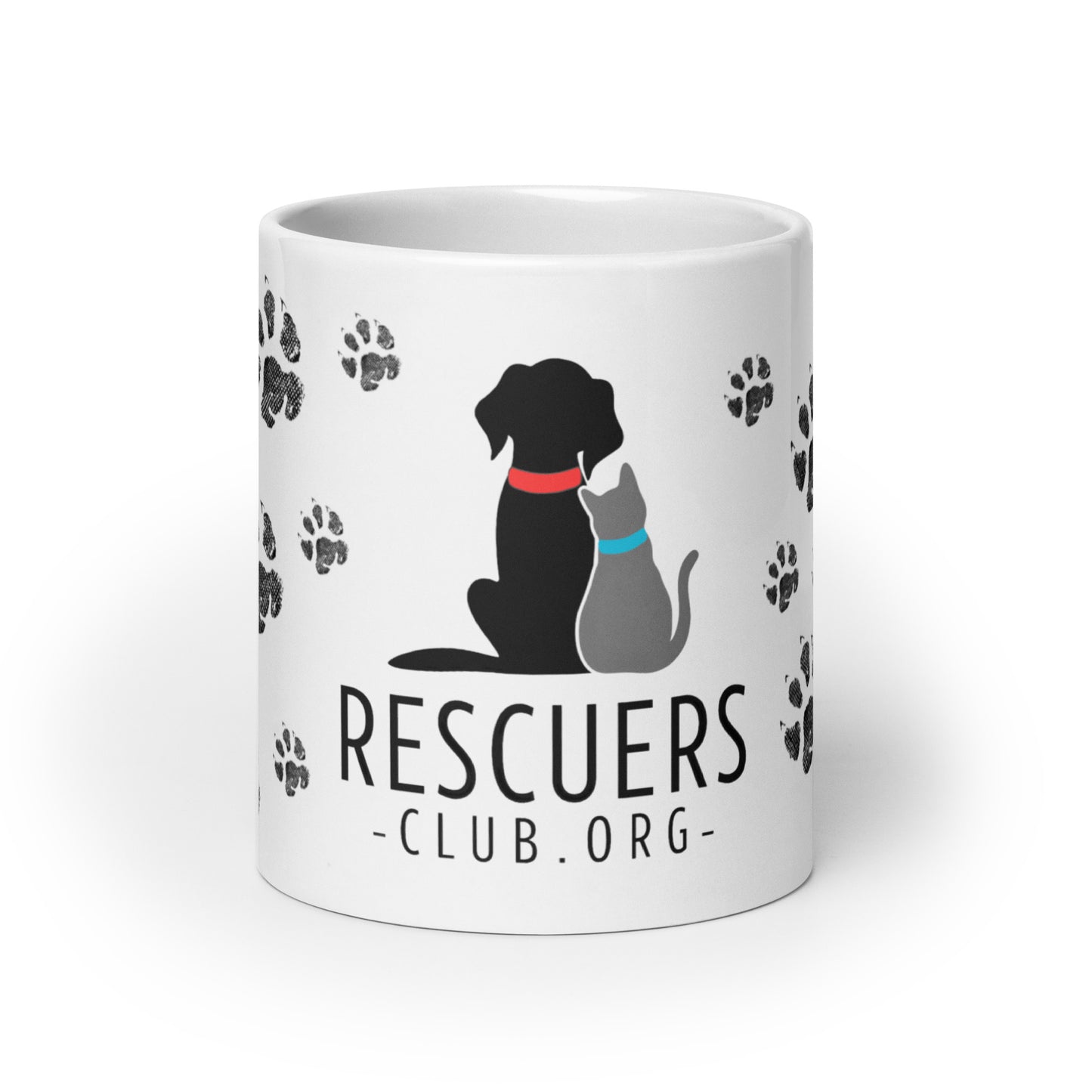 Official Rescuers Club White Glossy Mug