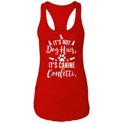 Canine Confetti - Ladies Racer Back Tank.
