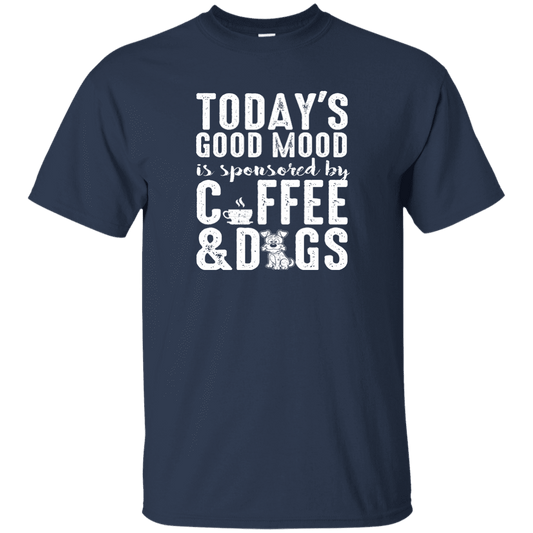 Today's Good Mood Coffee & Dogs - T Shirt.