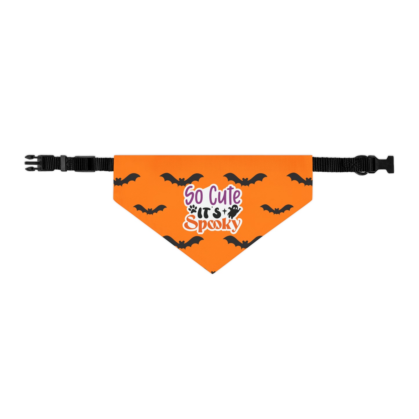 So Cute It's Spooky Dog Halloween Dog Pet Bandana Collar
