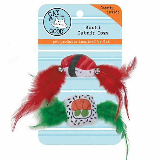 Cat Is Good® Sushi Catnip Toys 2pk