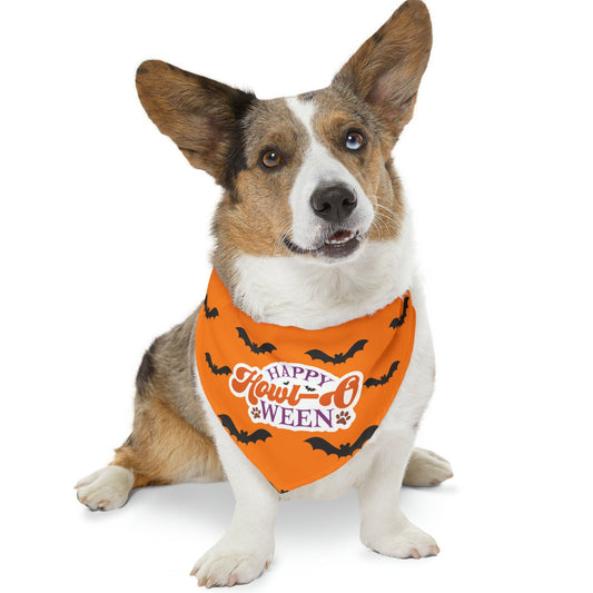 Happy Howl-o-Ween Dog Halloween Dog Pet Bandana Collar