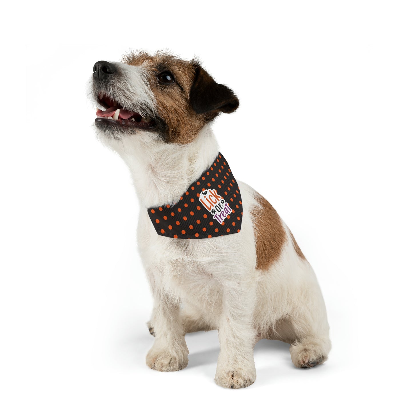 Lick or Treat Dog Halloween Dog Pet Bandana Collar