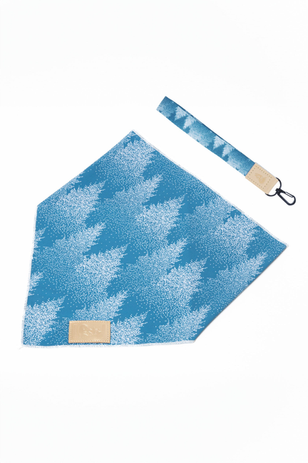 Siberian Spruce Dog Bandana & Matching Keychain