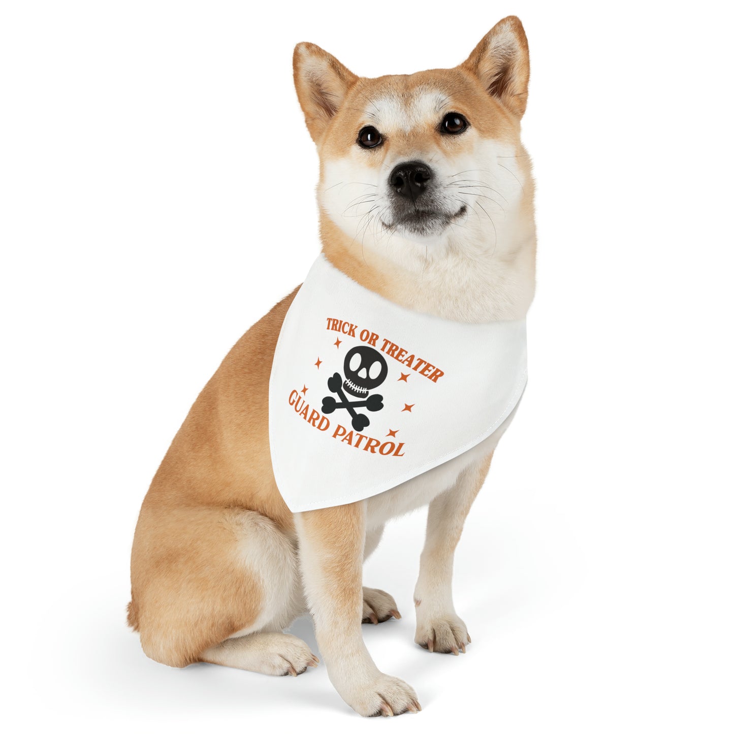 Trick or Treater Guard Patrol Dog Halloween Pet Bandana Collar
