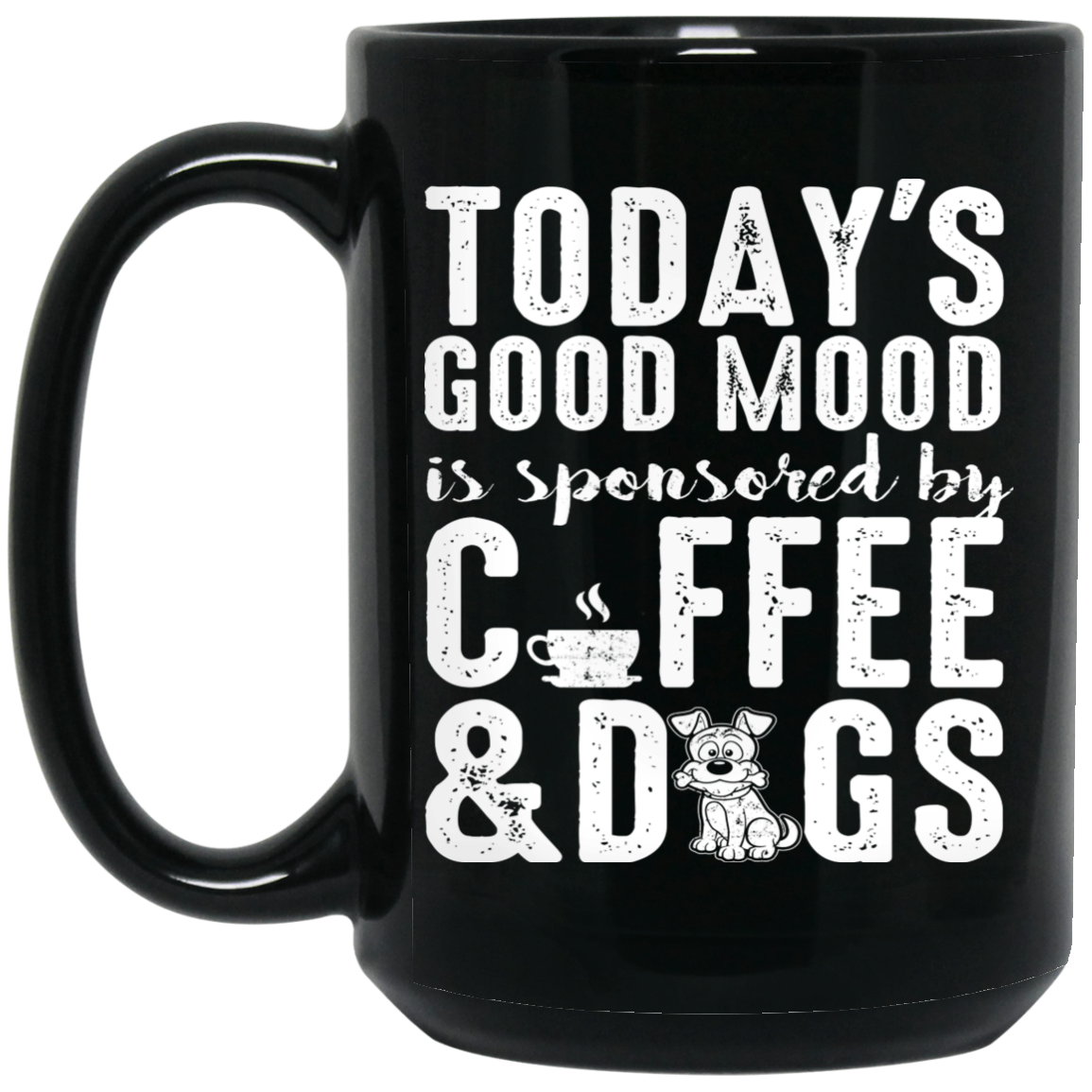 Todays Good Mood - Black Mugs