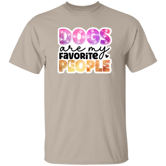 Dogs are my Favorite People Watercolor T-Shirt