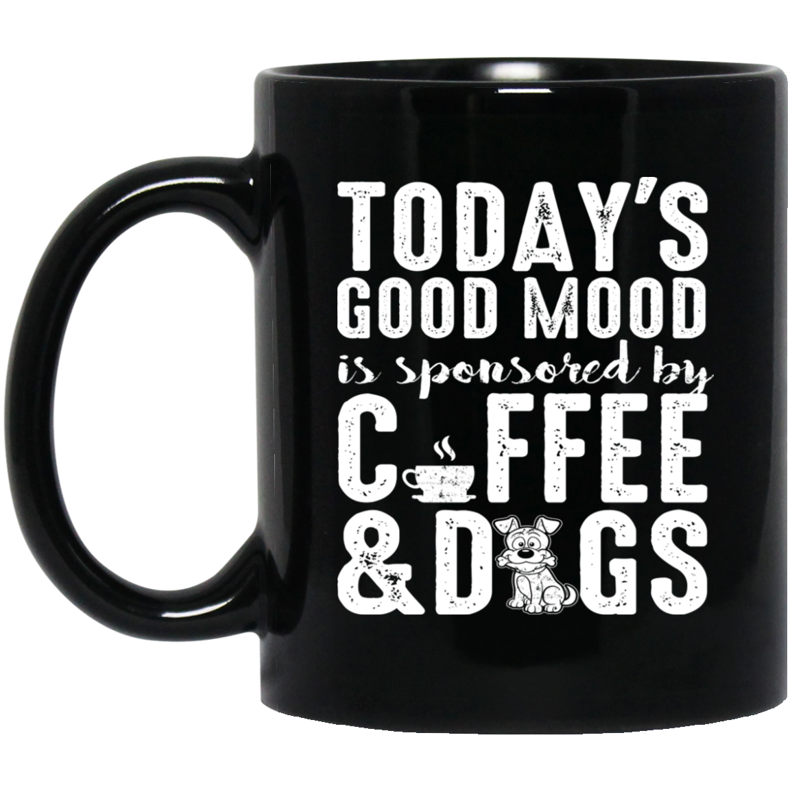 Todays Good Mood - Black Mugs