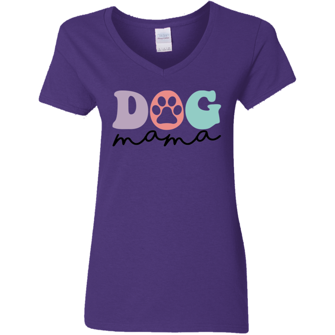 Dog Mama Ladies' V-Neck T-Shirt