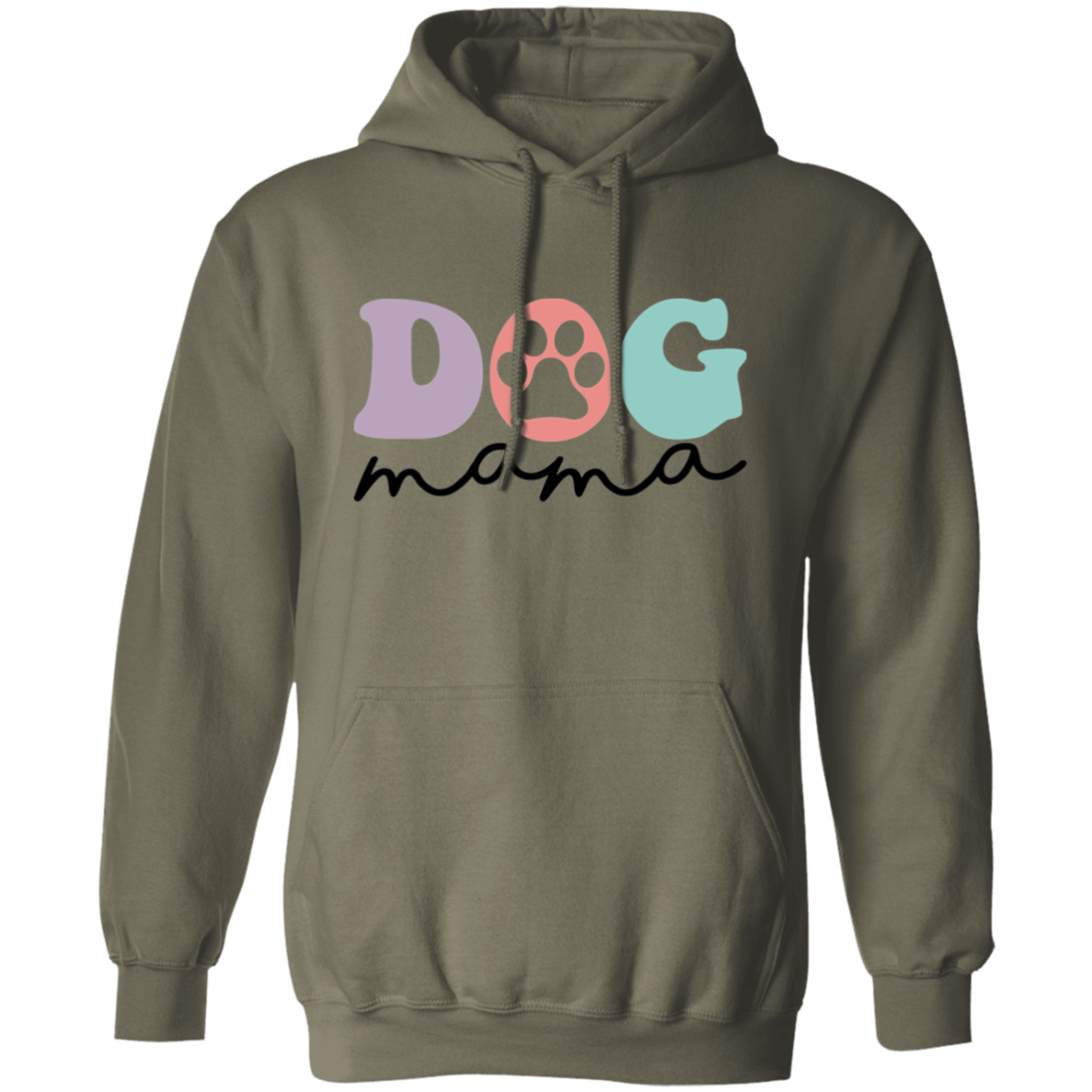 Dog Mama Pullover Hoodie Hooded Sweatshirt