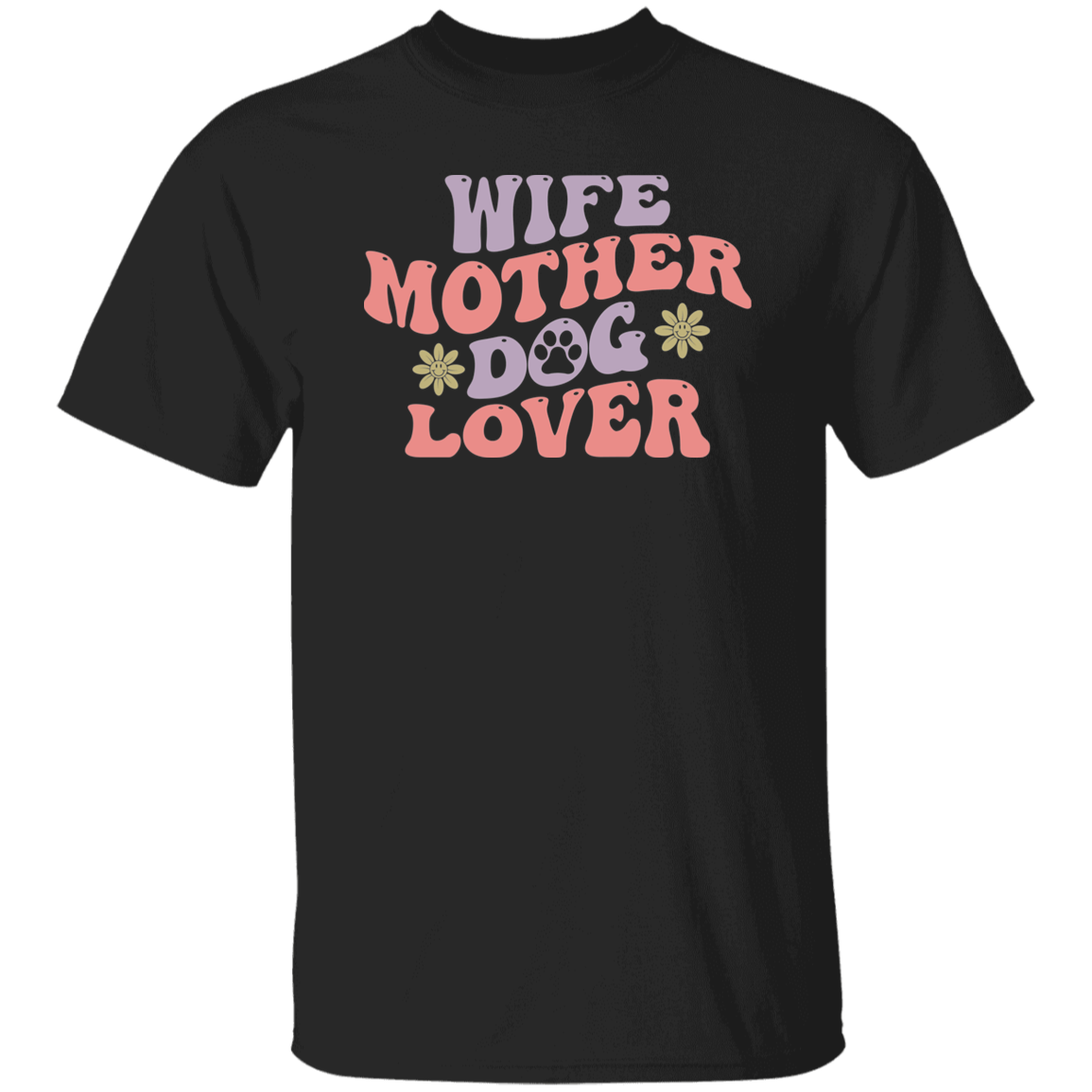 Wife Mother Dog Lover Rescue Mom T-Shirt