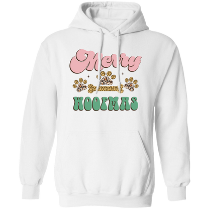 Merry Woofmas Dog Christmas Pullover Hoodie Hooded Sweatshirt