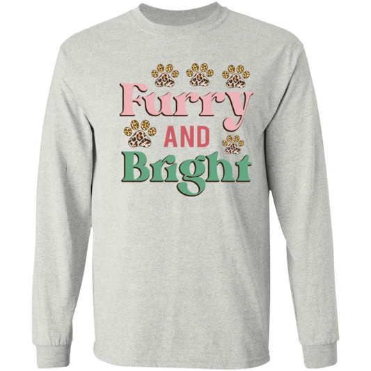 Furry & Bright Dog Christmas Long Sleeve T-Shirt