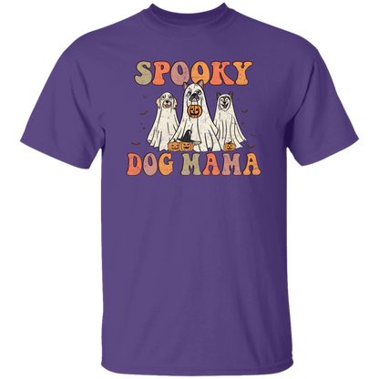 Spooky Dog Mama Halloween T-Shirt