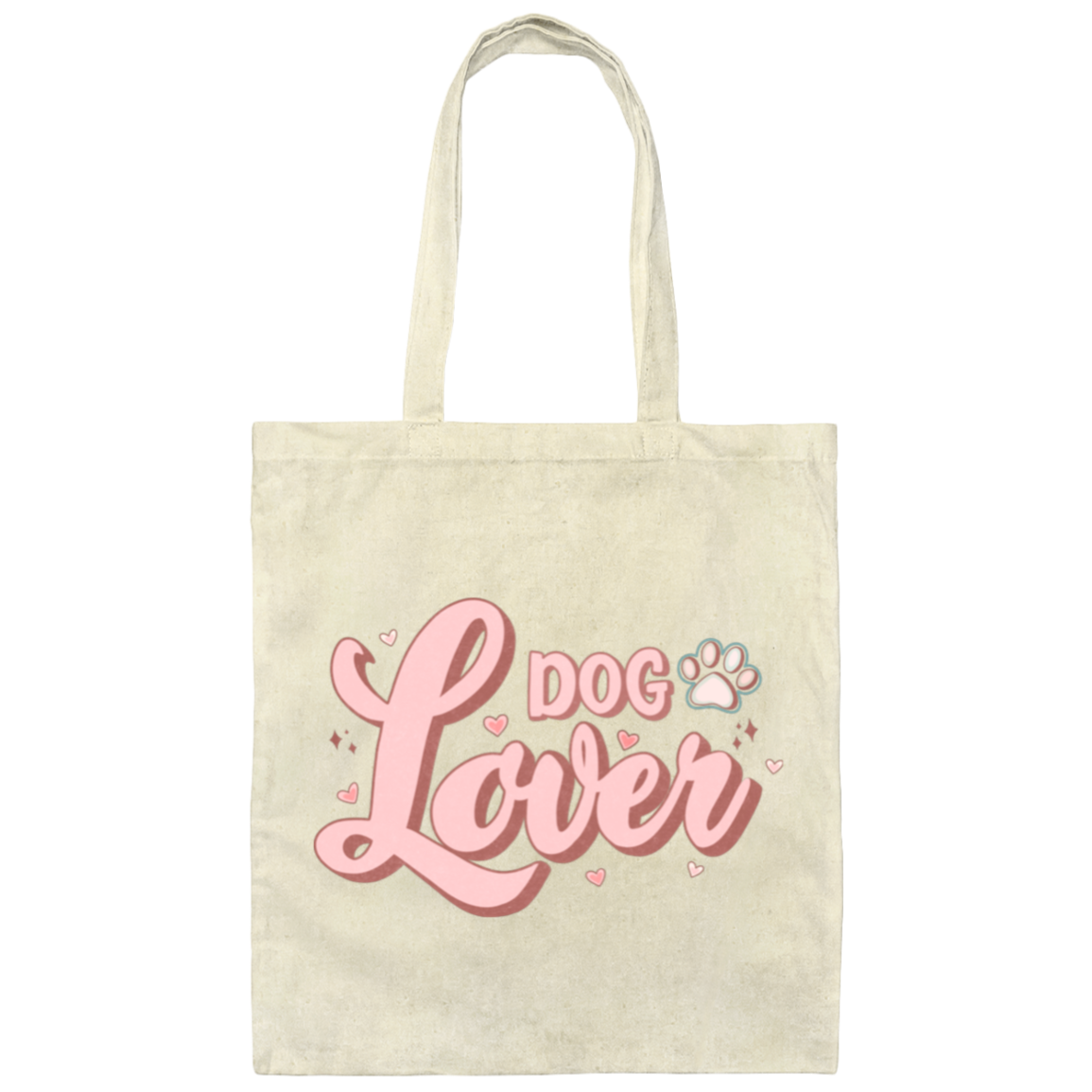 Dog Lover Canvas Tote Bag