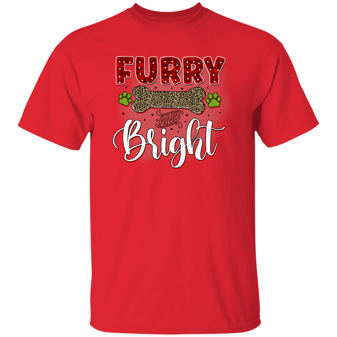 Furry & Bright Christmas Dog T-Shirt