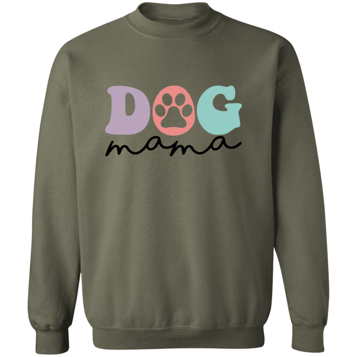 Dog Mama Crewneck Pullover Sweatshirt