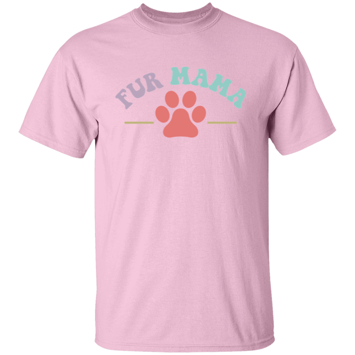 Fur Mama Paw Print Dog Rescue T-Shirt