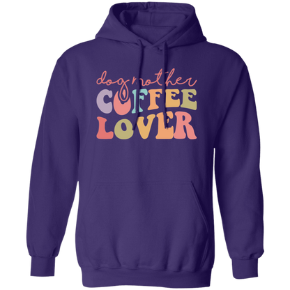 Dog Mother Coffee Lover Rescue Pullover Hoodie Hooded Sweatshirt