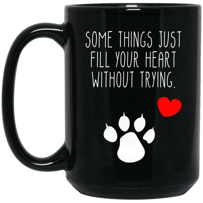 Some Things Cat - Black Mugs