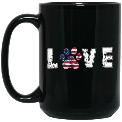 Love - Black Mugs