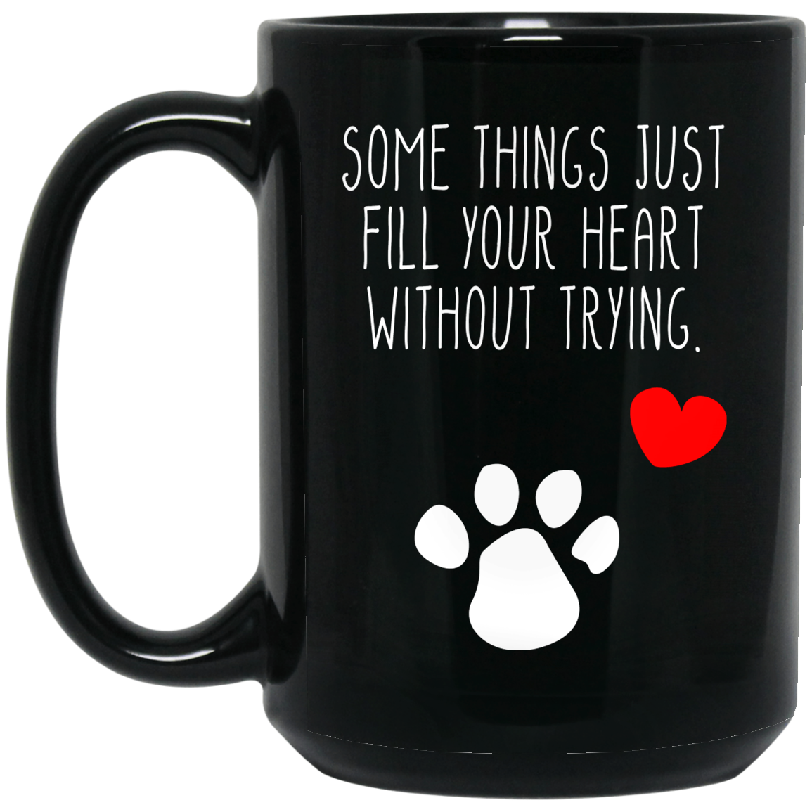 Some Things Dog - Black Mugs