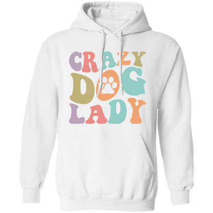 Crazy Dog Lady Paw Print Pullover Hoodie Hooded Sweatshirt