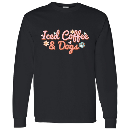 Iced Coffee & Dogs Long Sleeve T-Shirt