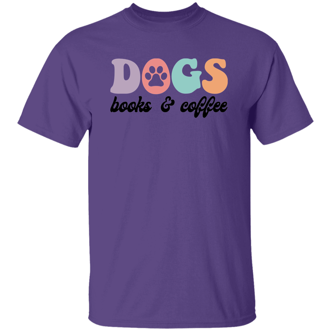 Dogs Books & Coffee T-Shirt