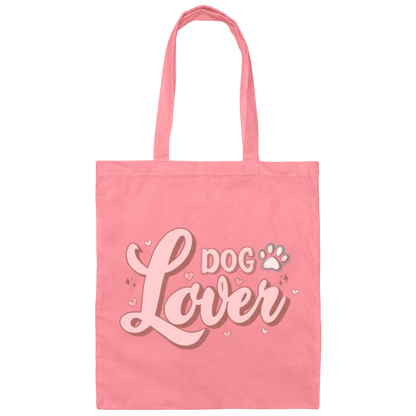 Dog Lover Canvas Tote Bag
