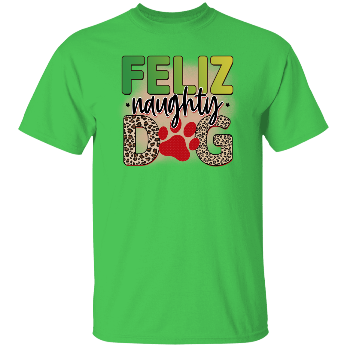 Feliz Naughty Dog Christmas T-Shirt