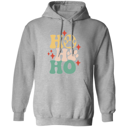 Ho Ho Ho Paws Dog Christmas Pullover Hoodie Hooded Sweatshirt