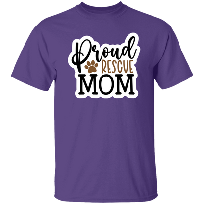 Proud Rescue Mom Dog T-Shirt