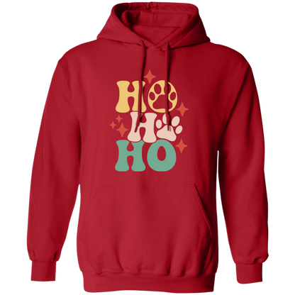 Ho Ho Ho Paws Dog Christmas Pullover Hoodie Hooded Sweatshirt