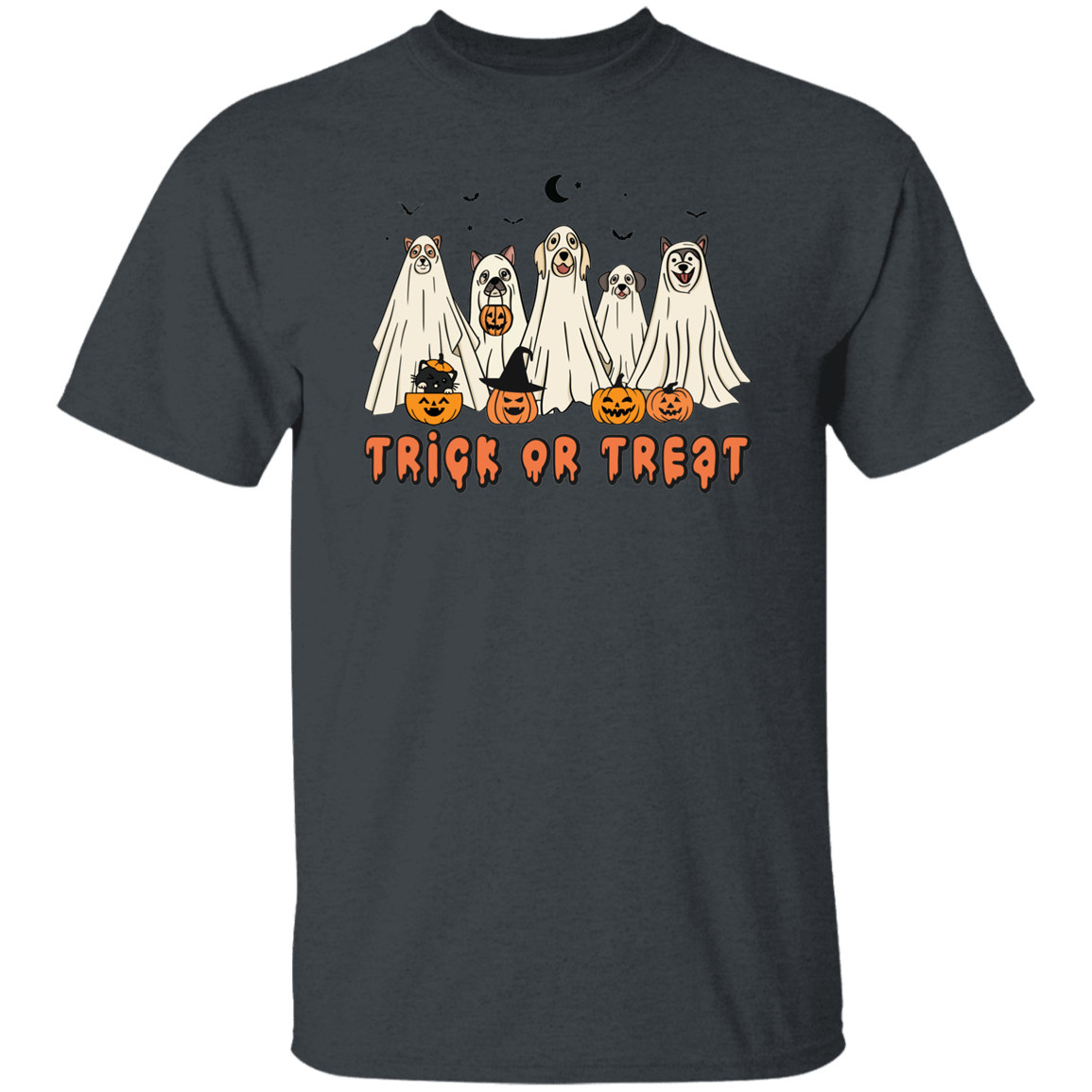 Trick or Treat Pups Halloween Dogs T-Shirt