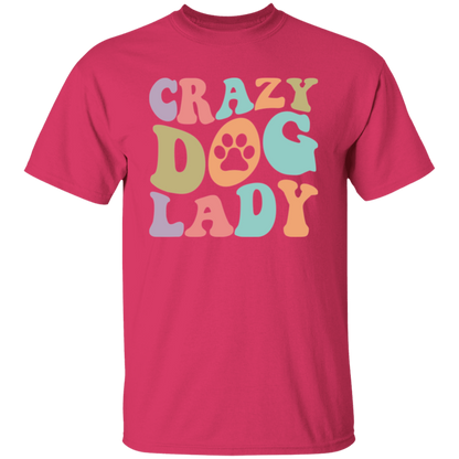 Crazy Dog Lady Paw Print T-Shirt