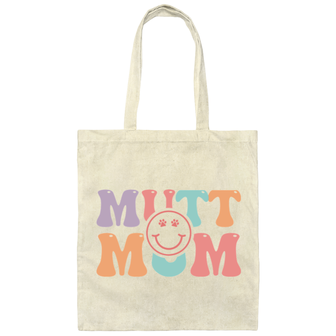 Mutt Mom Dog Rescue Canvas Tote Bag