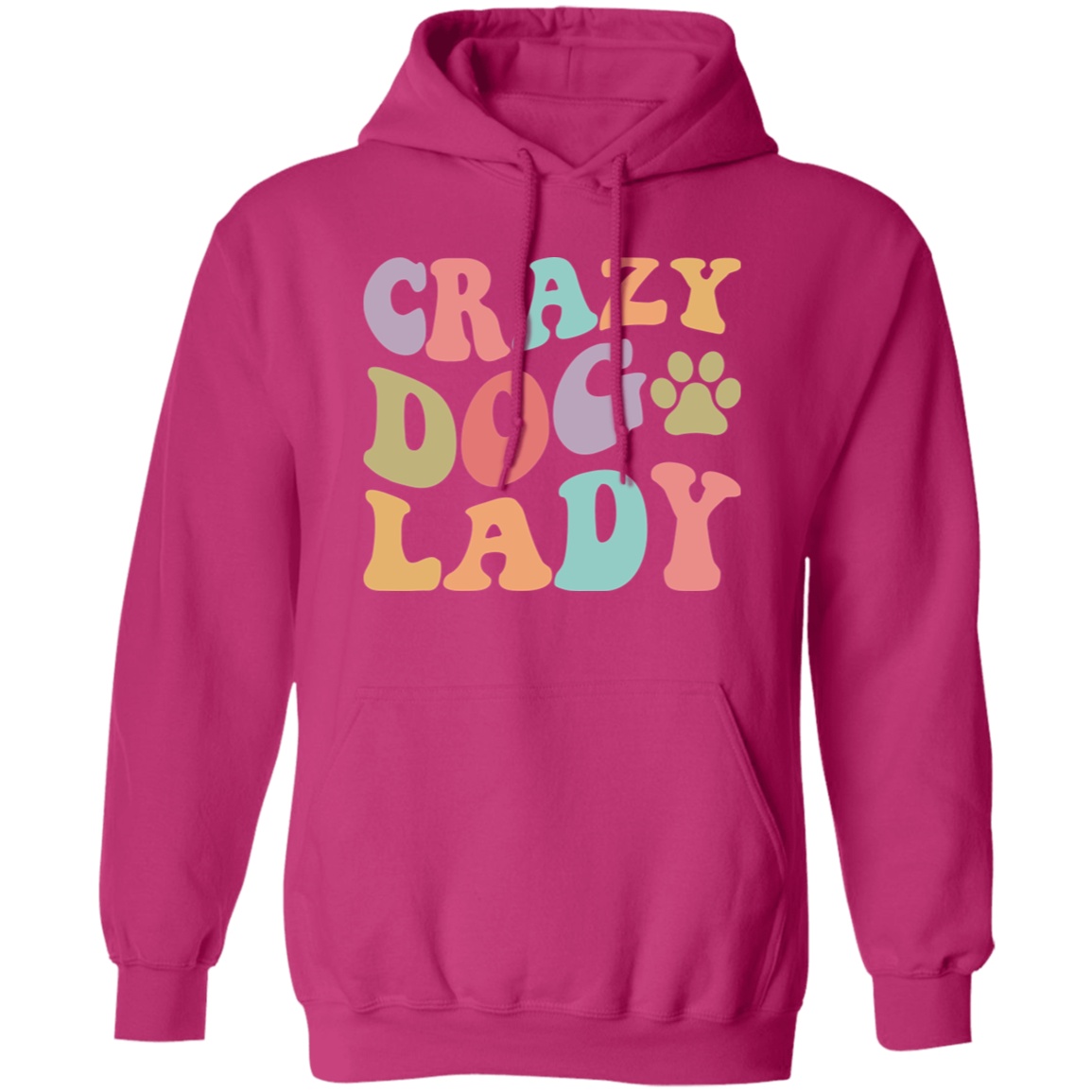 Crazy Dog Lady Rescue Pullover Hoodie Hooded Sweatshirt