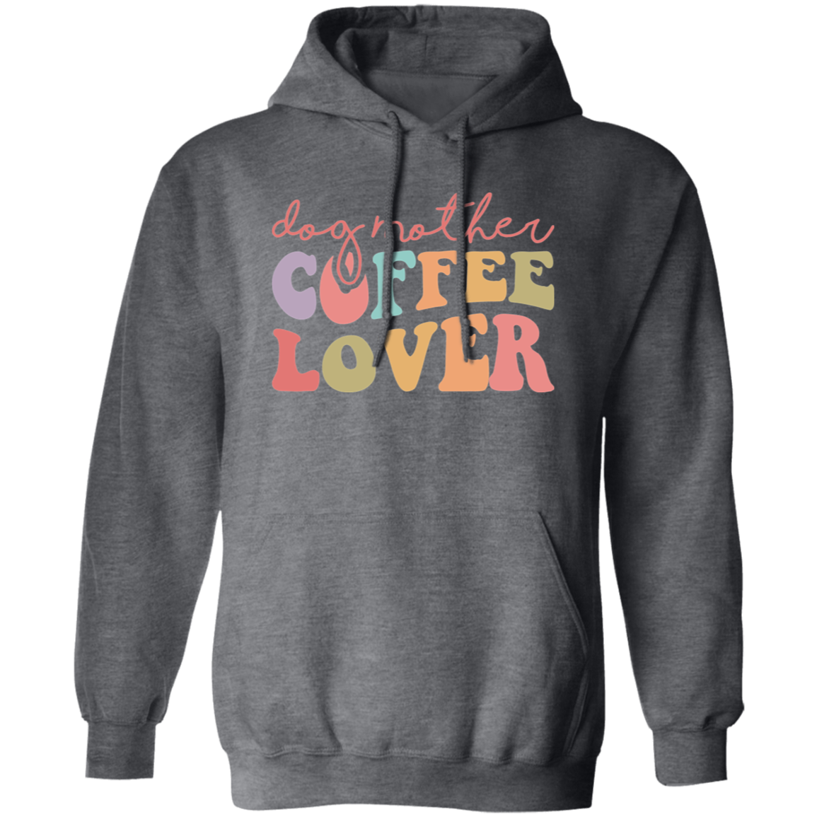 Dog Mother Coffee Lover Rescue Pullover Hoodie Hooded Sweatshirt