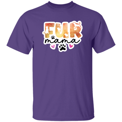 Fur Mama Dog Watercolor T-Shirt