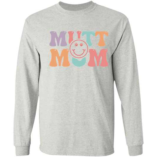 Mutt Mom Dog Rescue Long Sleeve T-Shirt