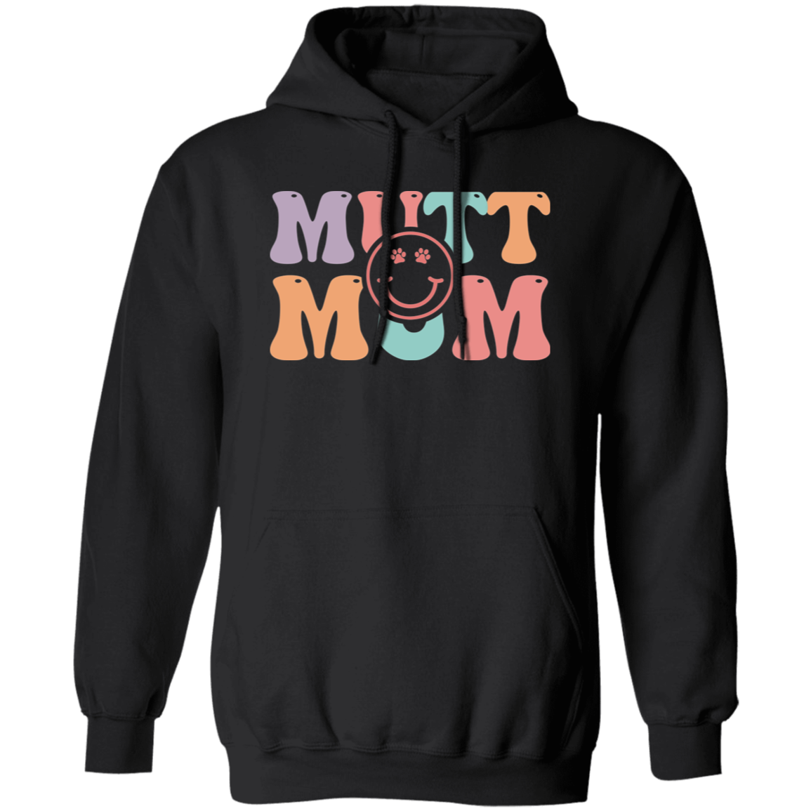 Mutt Mom Dog Rescue Pullover Hoodie Hooded Sweatshirt