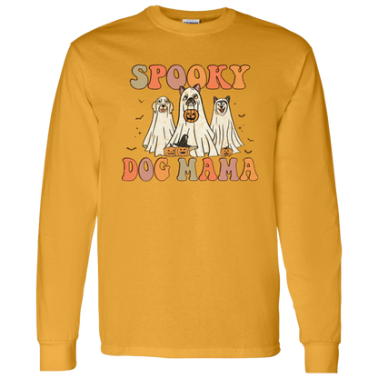 Spooky Dog Mama Halloween Long Sleeve T-Shirt