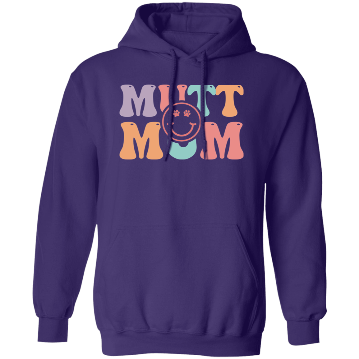 Mutt Mom Dog Rescue Pullover Hoodie Hooded Sweatshirt