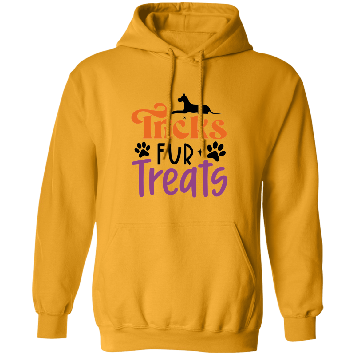 Tricks Fur Treats Halloween Dog Pullover Hoodie