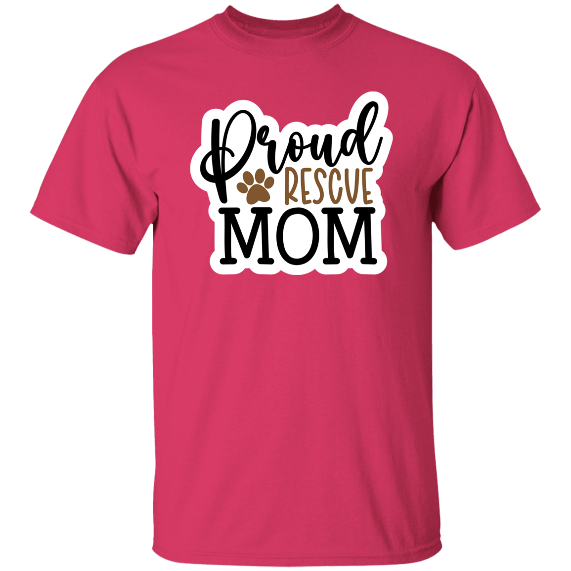 Proud Rescue Mom Dog T-Shirt
