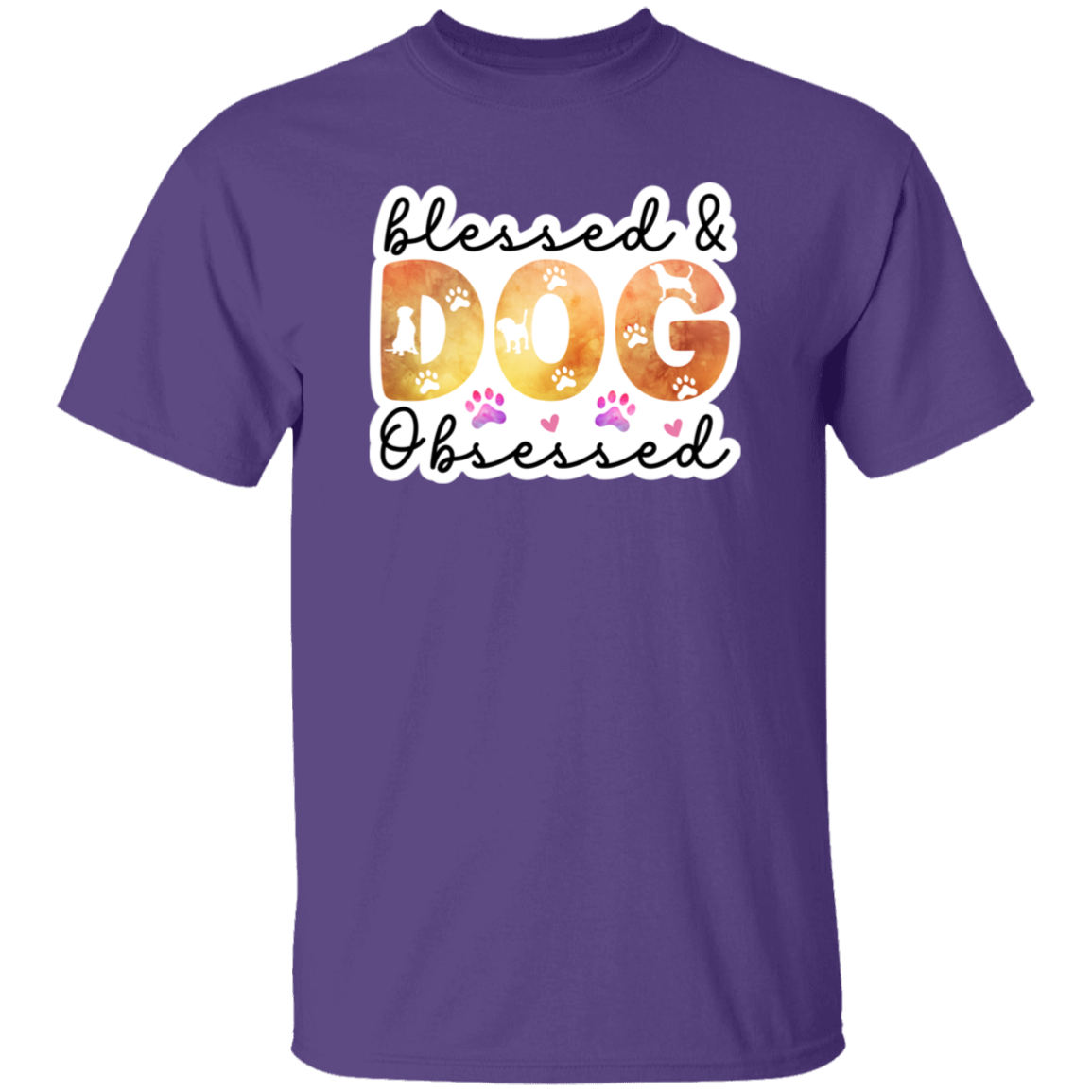 Blessed & Dog Obsessed Watercolor T-Shirt