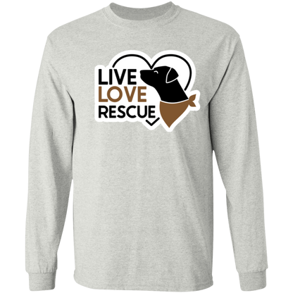 Live Love Rescue Dog Long Sleeve T-Shirt