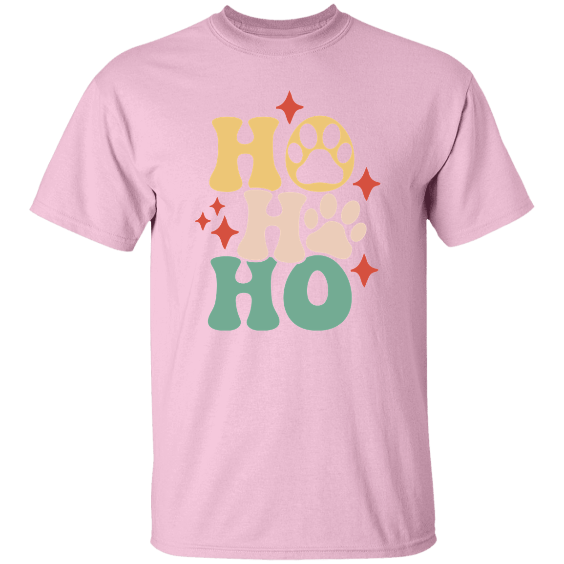 Ho Ho Ho Paws Christmas Dog T-Shirt